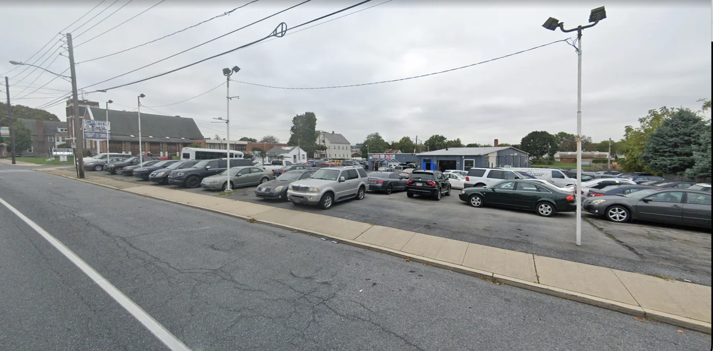 Capri Auto Works exterior and vehicle lot on Hanover Avenue